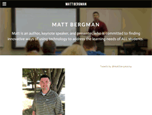 Tablet Screenshot of mattbergman.net